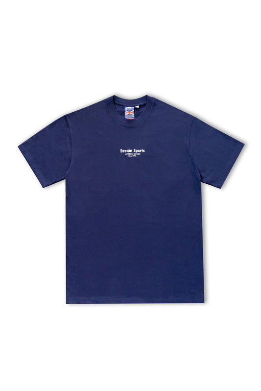 Short Sleeved T-shirt in Heather Grey With Dream Sports Chest Print