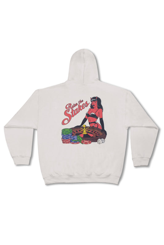 Hoodie in Ash Grey with Naughty By Nature Print
