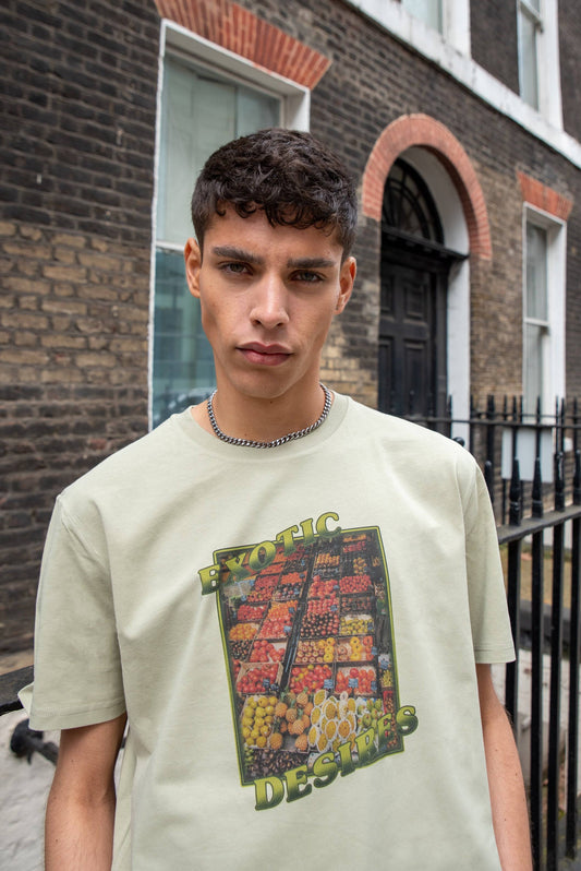 Hoodie in Ash Grey with Naughty By Nature Print