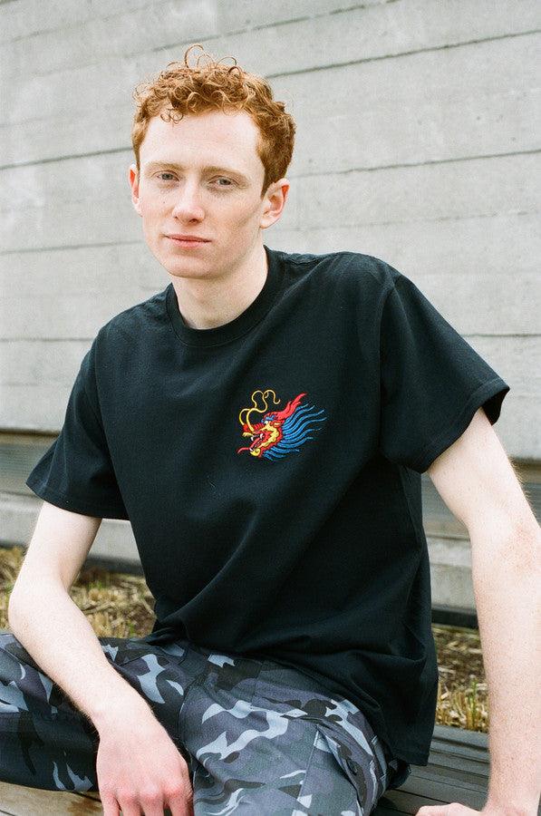 Navy Blue Fleece With Paradise Island Parrot Embroidery