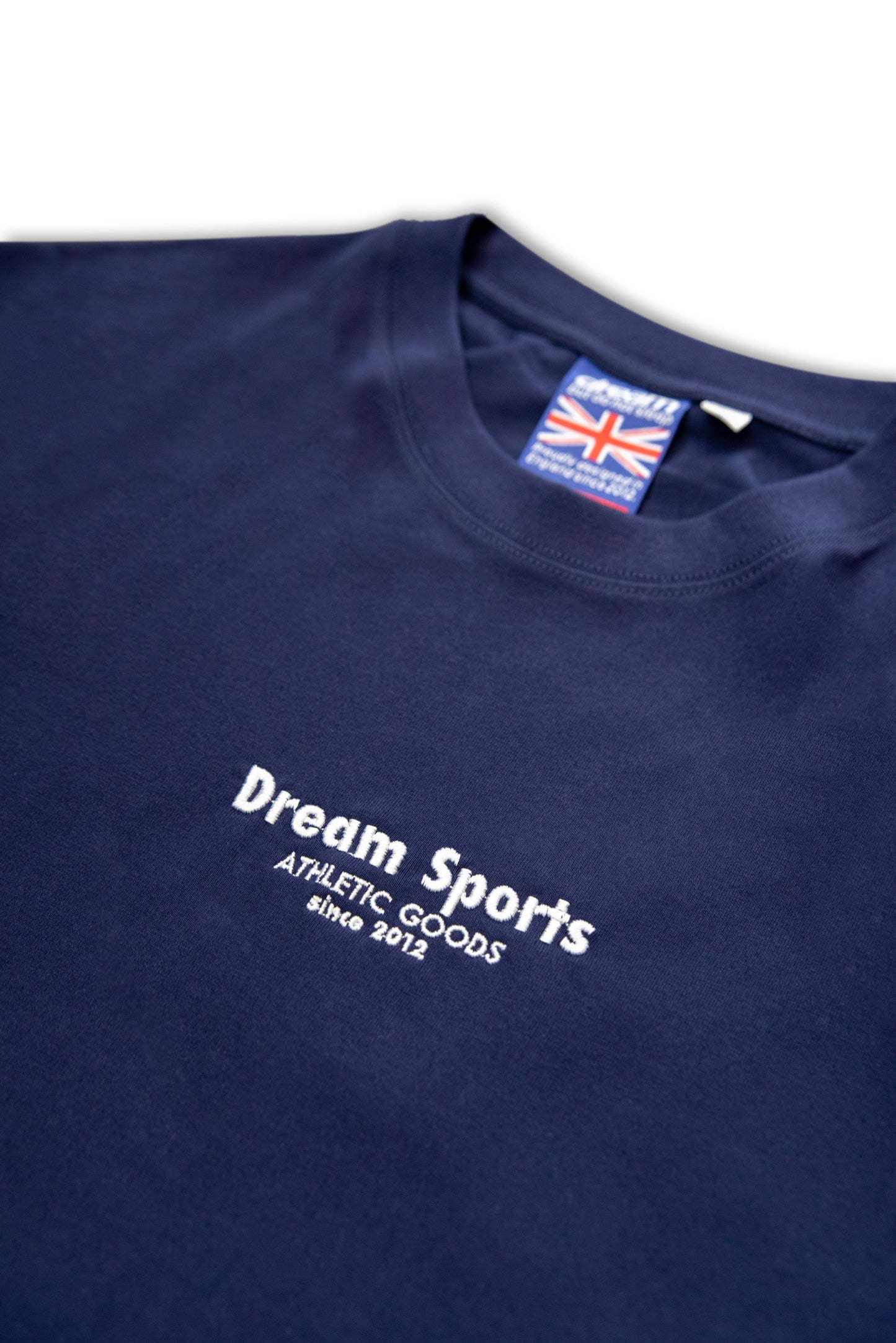 Premium Short Sleeved T-Shirt in Navy with Dream Sports Logo