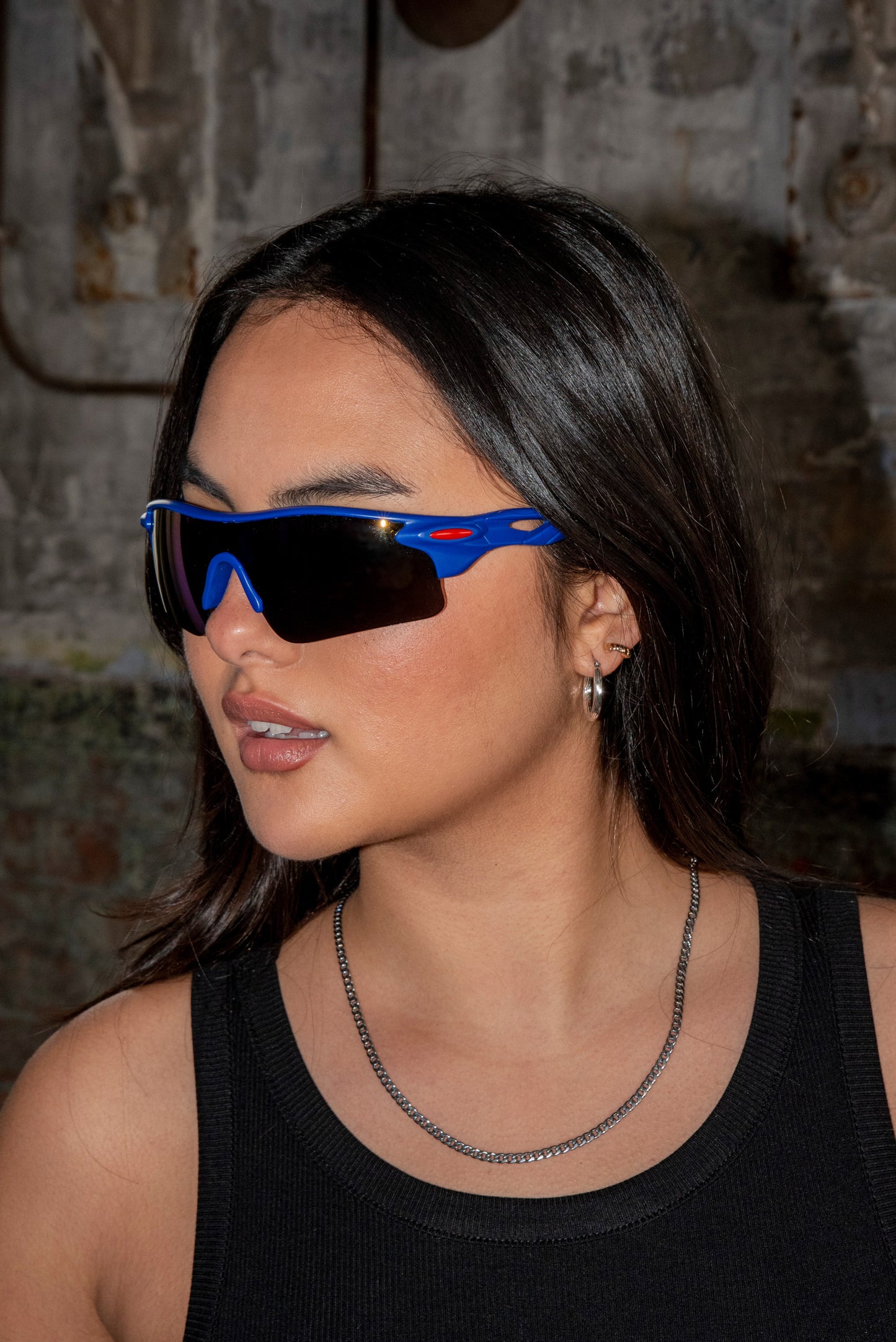 Sports Sunglasses in Royal Blue with UV400 Protection