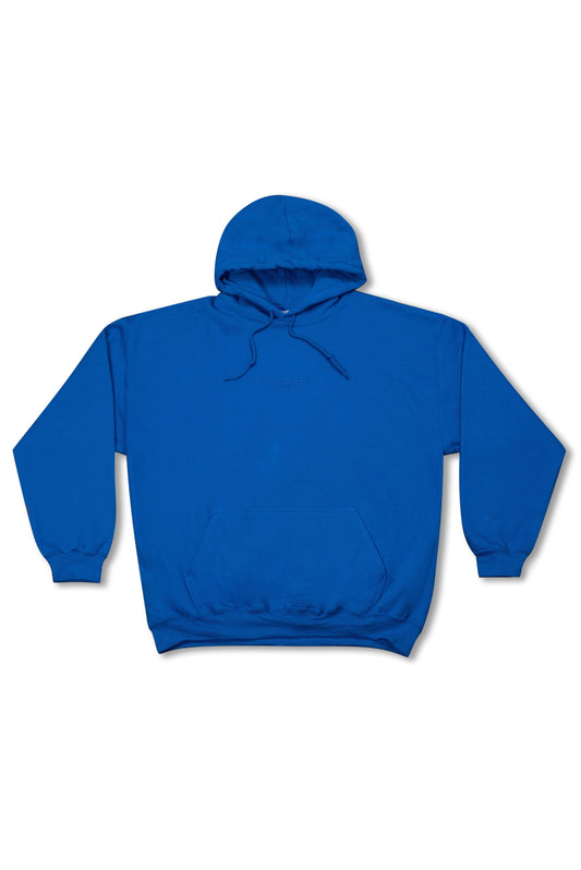 Royal Blue Hoodie in relaxed fit cotton with front kangaroo pocket and tonal Dream Sports embroidery, ideal for casual unisex outerwear.