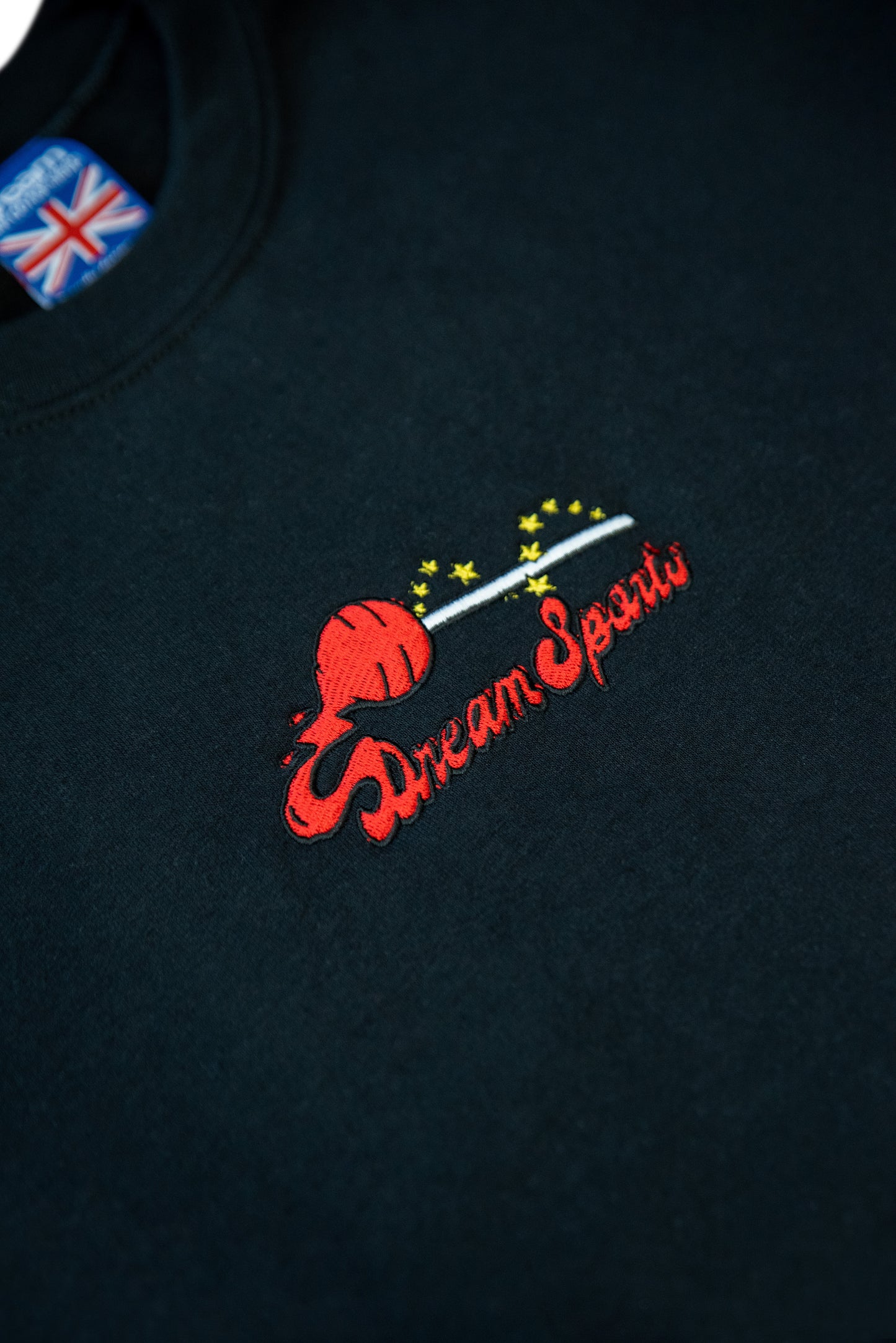 Sweatshirt in Black with Lollipop Embroidery