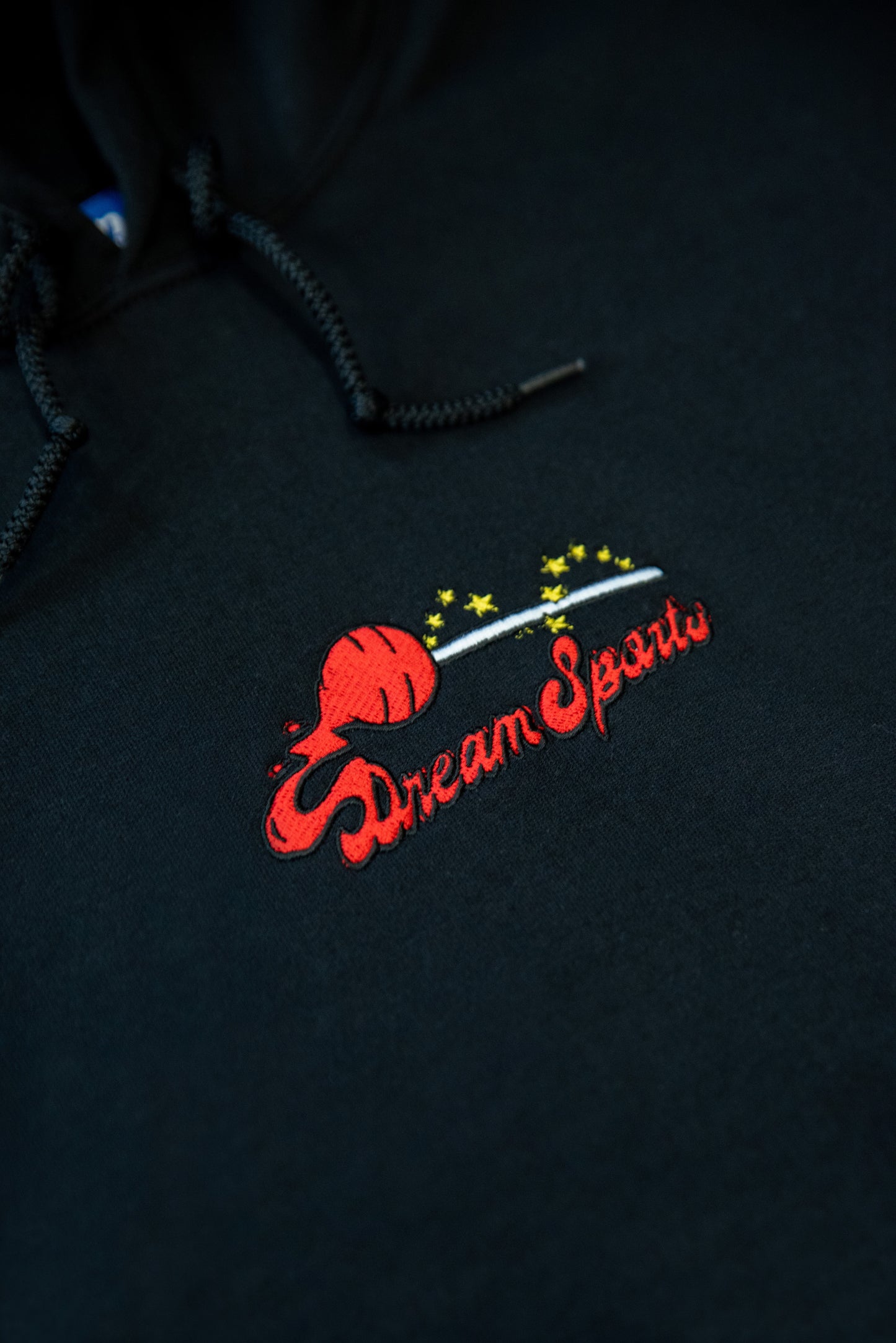 Hoodie in Black with Lollipop Embroidery