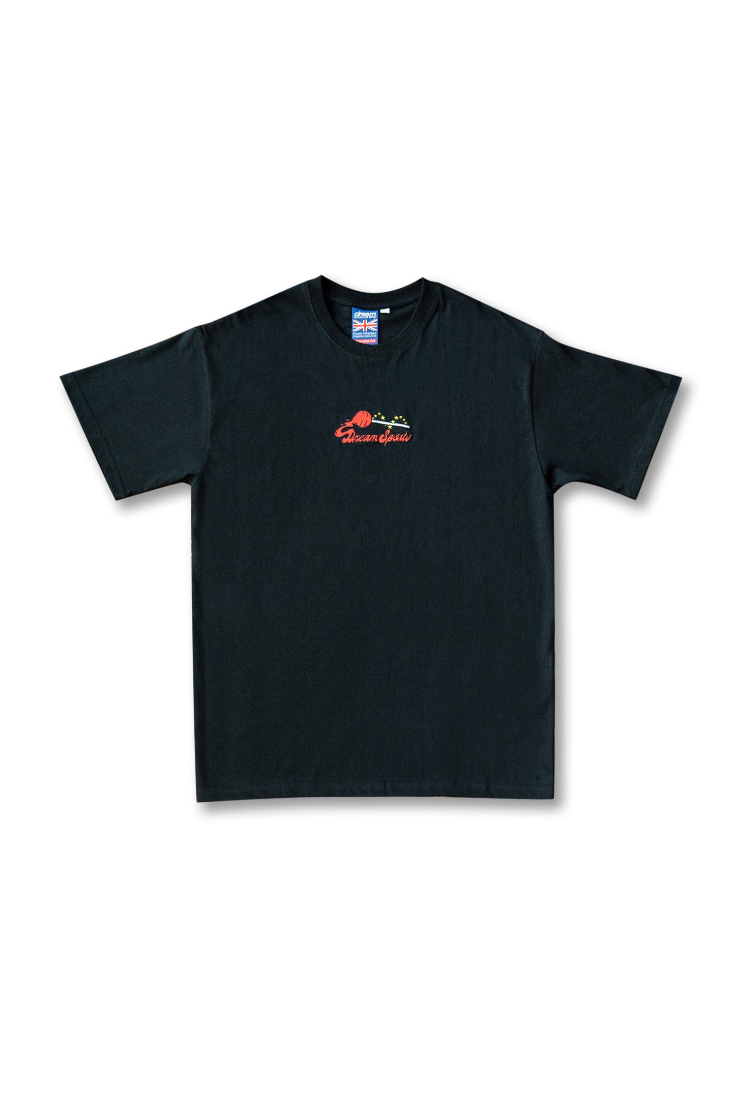 Premium Short Sleeved T-Shirt Black with Lollipop Embroidery