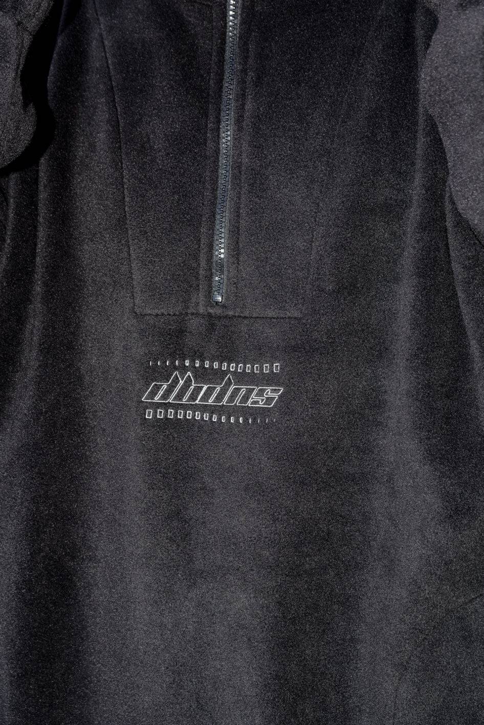 Fleece in Black with DBDNS Futuristic Logo Embroidery