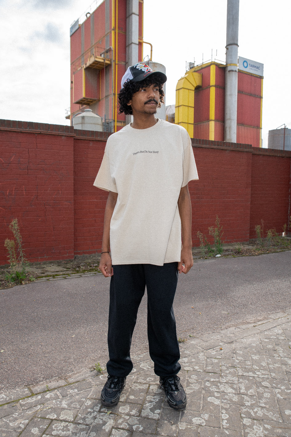 T-Shirt in Sand With Infrared Print