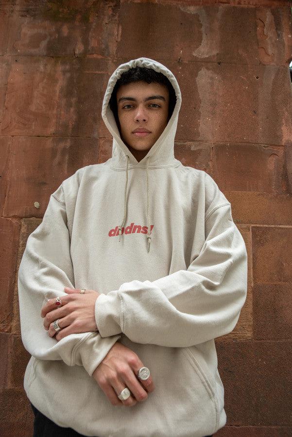 Hoodie in Sand With Go Raving! Print - Dreambutdonotsleep