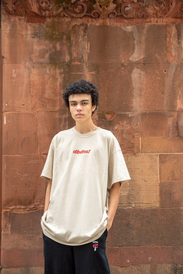 Sand T-Shirt With Red Go Raving! Print