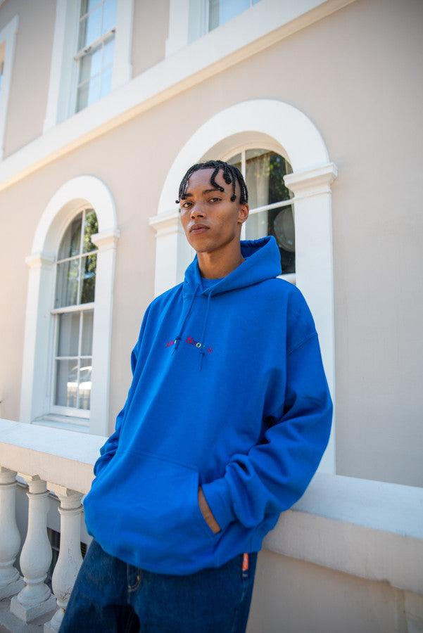 Hoodie in Royal Blue with Dream Sports Embroidery - Dreambutdonotsleep