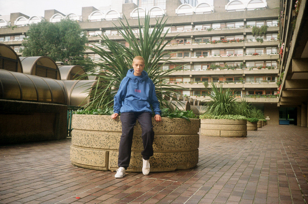 Royal Blue Hoodie With Embroidered Utopia Logo