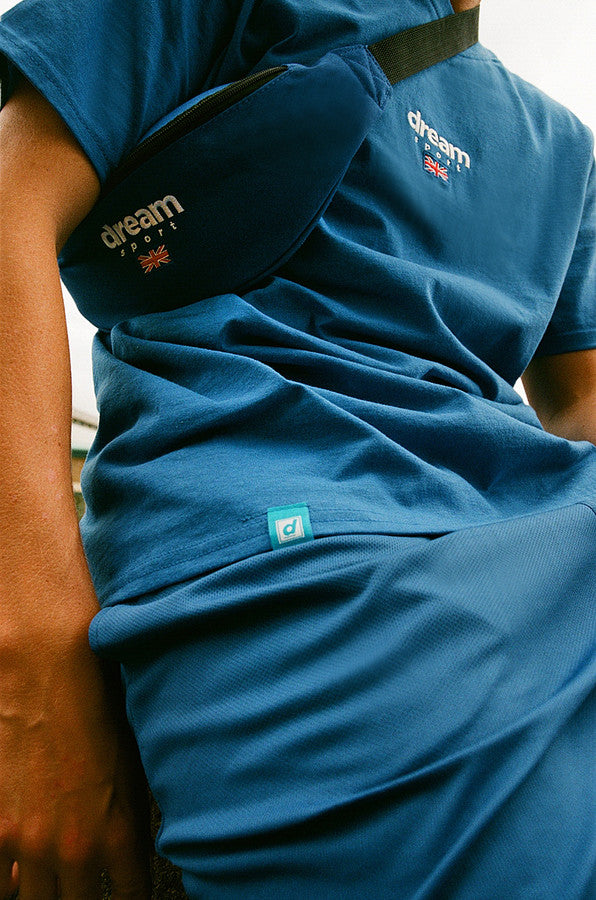Royal Blue Short Sleeved T-shirt With Dream Sport Design.