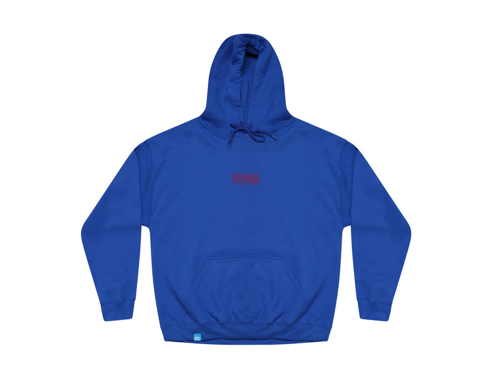 Royal Blue Hoodie With Embroidered Utopia Logo