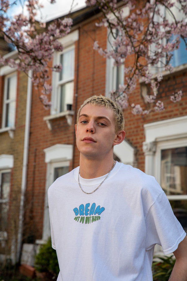 Short Sleeved T-Shirt in White with Worldwide Freedom print