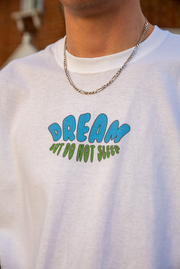 Short Sleeved T-Shirt in White with Worldwide Freedom print