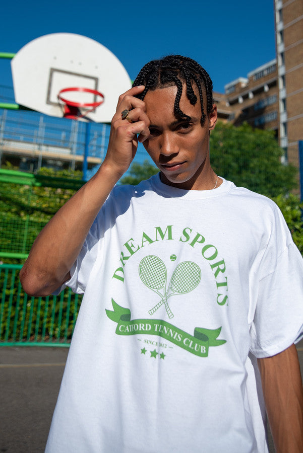 Short Sleeved T-Shirt in White Dream Sports Tennis Club