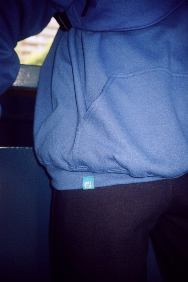 Royal Blue Hoodie With Embroidered Utopia Logo