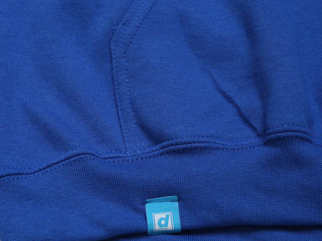 Royal Blue Hoodie With Embroidered Utopia Logo