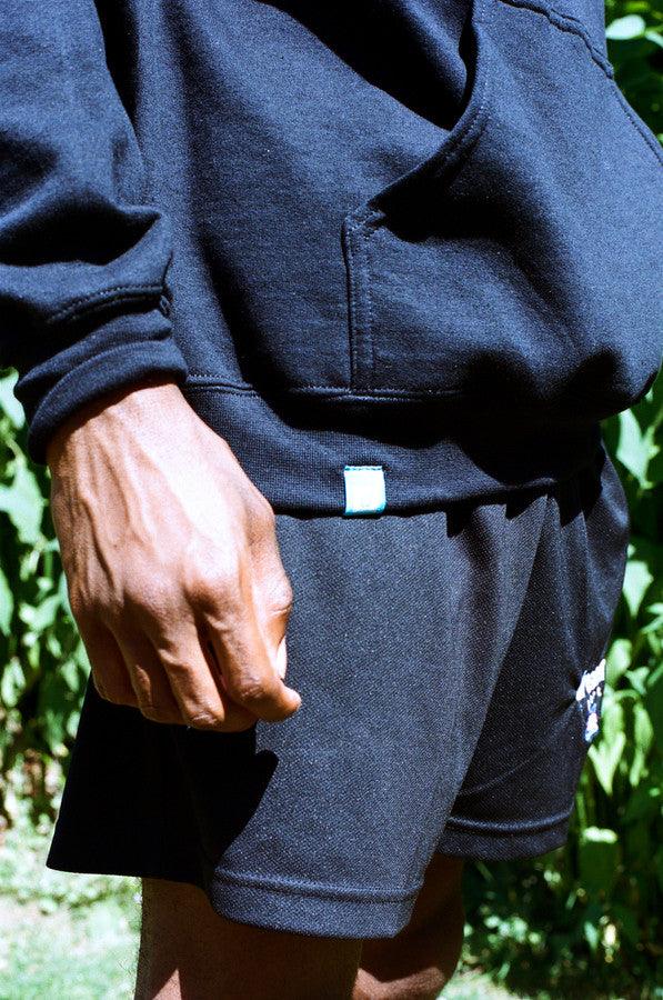 Black Hoodie With Dream Sport Embroidered Logo - Dreambutdonotsleep