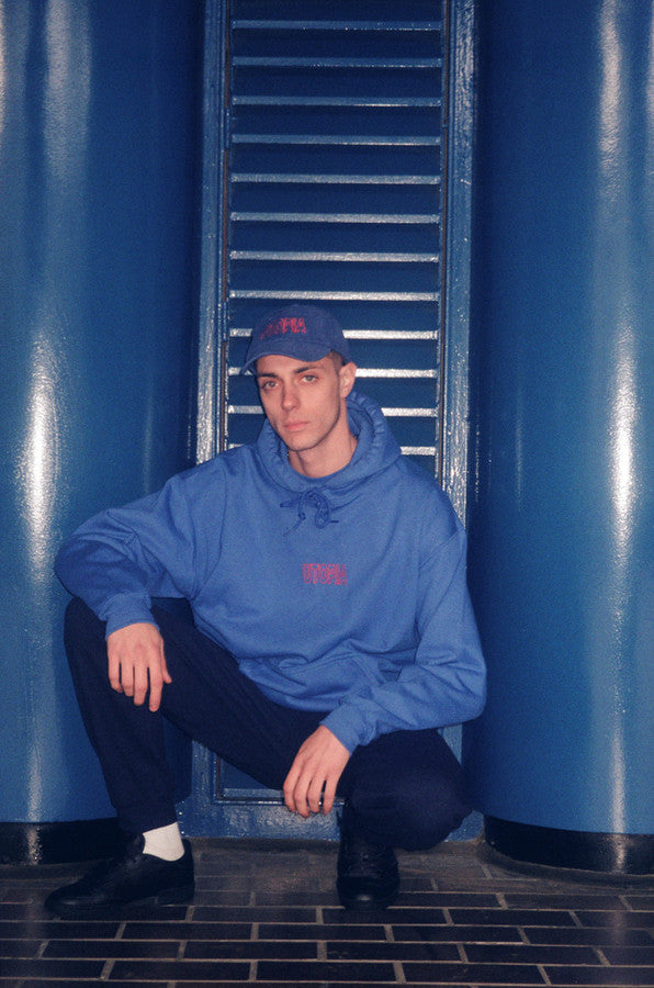 Royal Blue Hoodie With Embroidered Utopia Logo