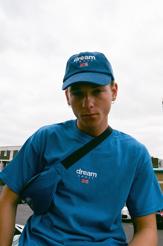 Royal Blue Short Sleeved T-shirt With Dream Sport Design.