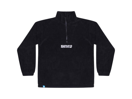 Black Fleece With Dream But Do Not Sleep Embroidered Design - Dreambutdonotsleep