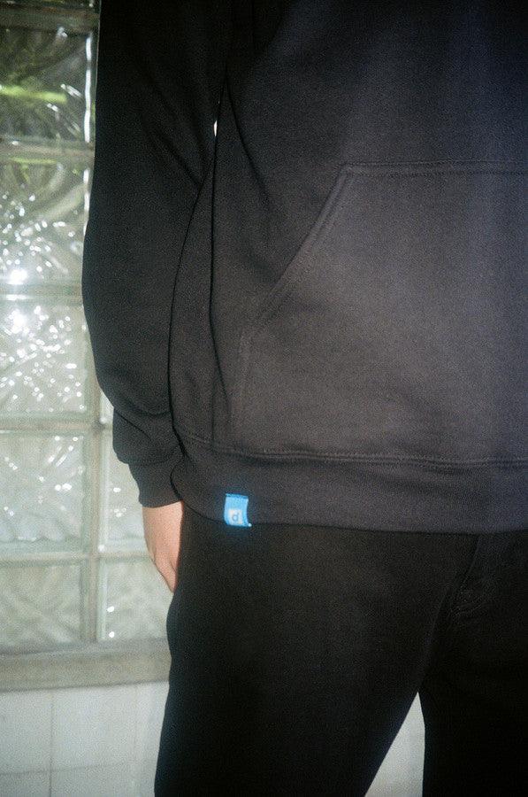 Black Hoodie With Embroidered DBDNS Logo - Dreambutdonotsleep