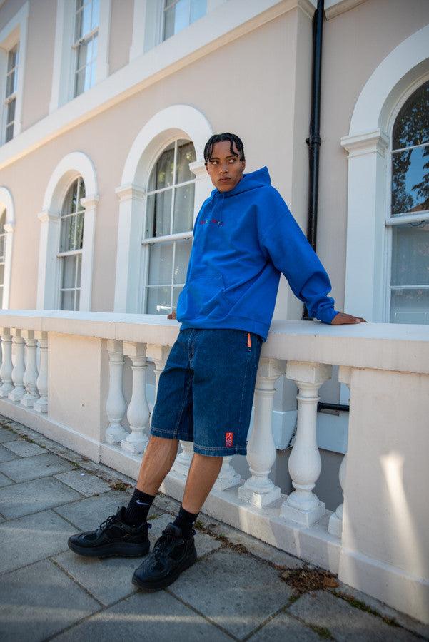 Hoodie in Royal Blue with Dream Sports Embroidery - Dreambutdonotsleep