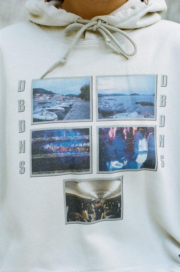 Hoodie in Sand with Croatian Festival Photo Print - Dreambutdonotsleep