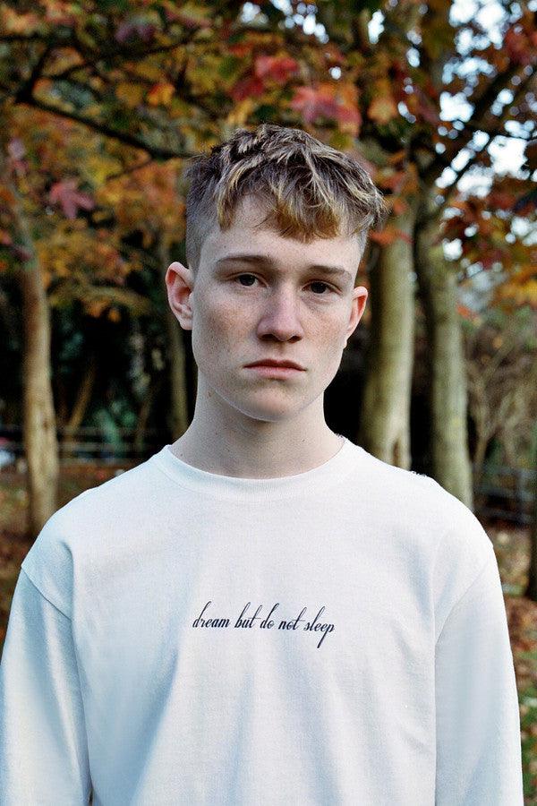 Chinese Dragon Design On A White Long Sleeved T-shirt - Dreambutdonotsleep