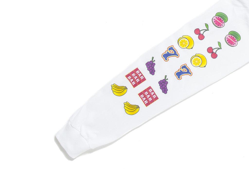 Fruity Casino Slots Design On White Long Sleeved T-shirt - Dreambutdonotsleep