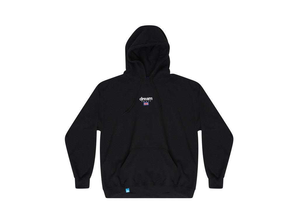 Black Hoodie With Dream Sport Embroidered Logo - Dreambutdonotsleep