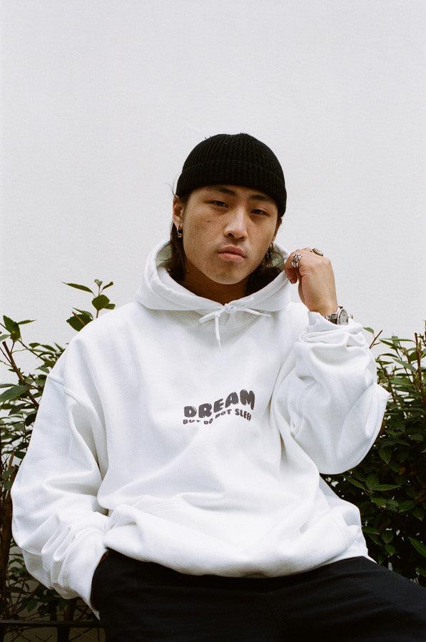 White Hoodie Party On Bro Mushroom Graphic - Dreambutdonotsleep