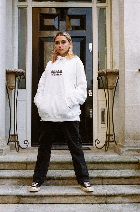 White Hoodie Party On Bro Mushroom Graphic - Dreambutdonotsleep