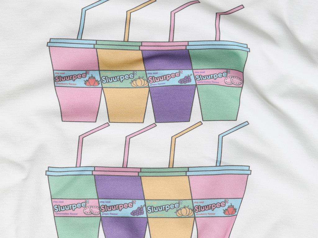 White Hoodie With Printed Sluurpee Design - Dreambutdonotsleep