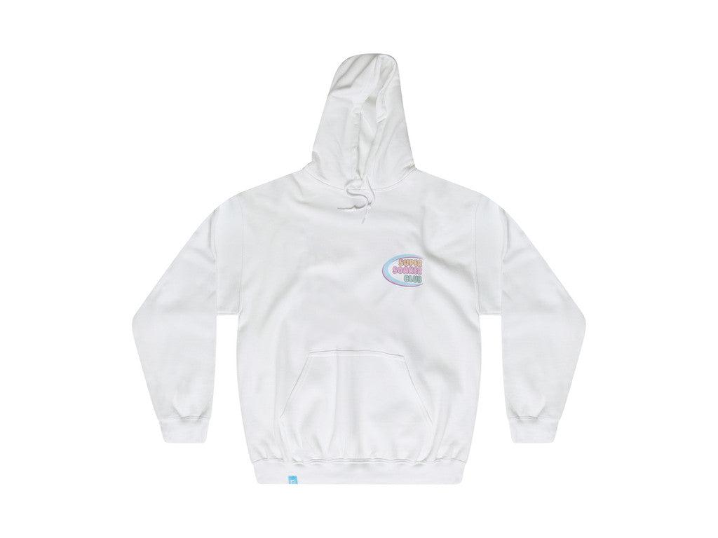 White Hoodie With Super Soaker Print - Dreambutdonotsleep