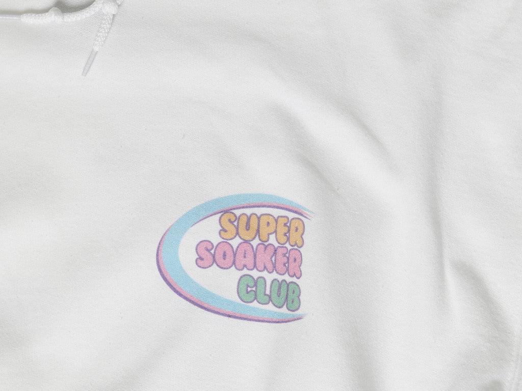 White Hoodie With Super Soaker Print - Dreambutdonotsleep