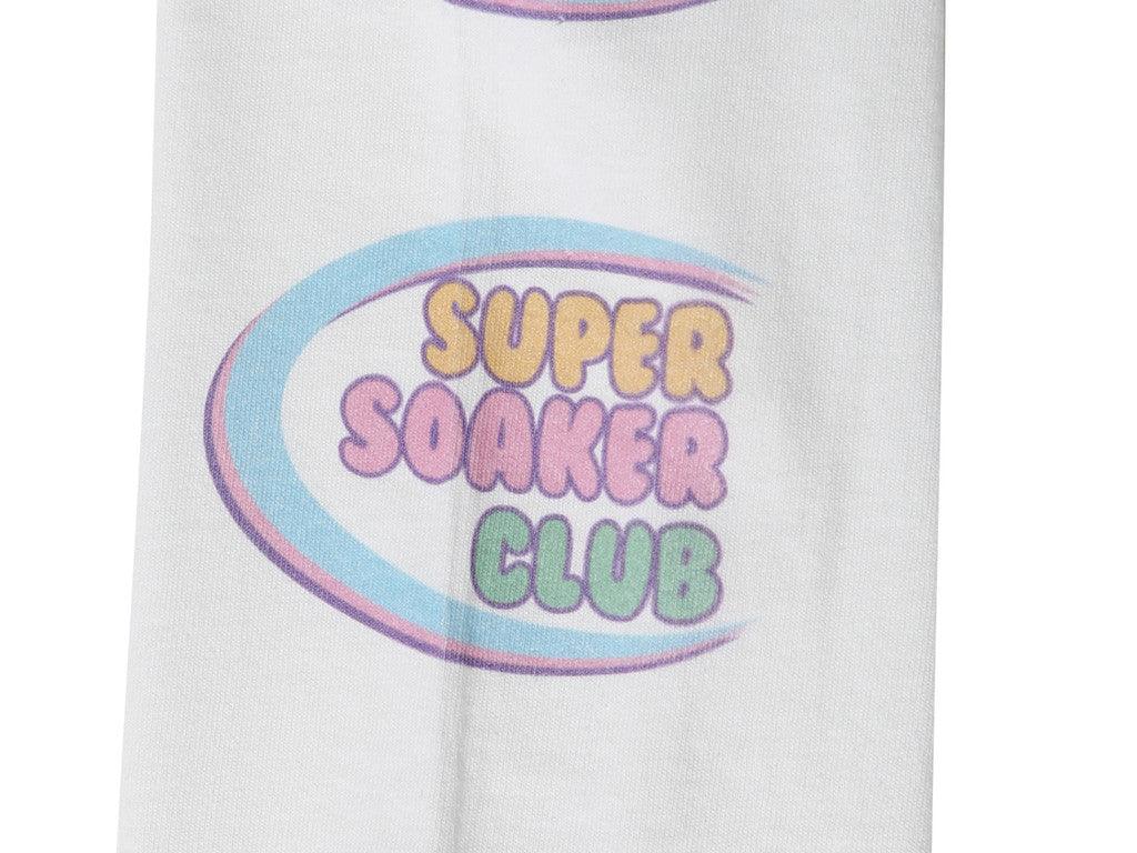 White Long Sleeved T-shirt Super Soaker Print - Dreambutdonotsleep