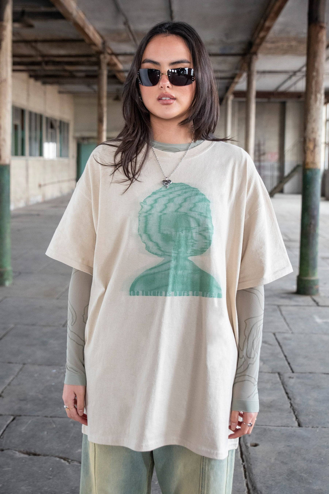 440gsm Hoodie in Sand with Life's Peachy Print
