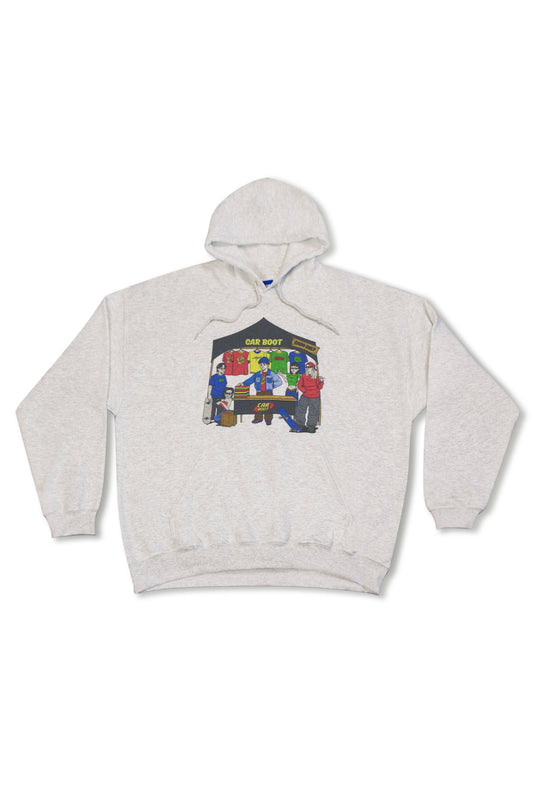 Hoodie in Heather Grey with Dream Sports Tonal Logo Embroidery