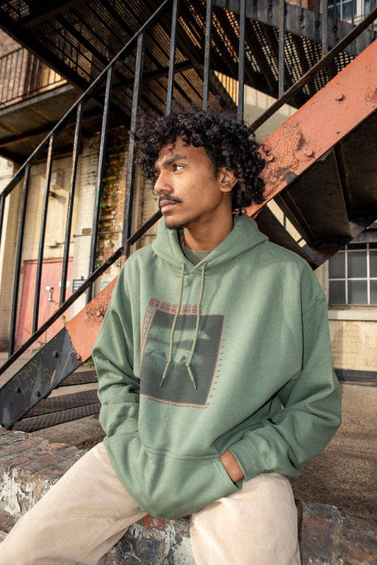 Short Sleeved T-shirt in Ash Grey With Futuristic Logo Print