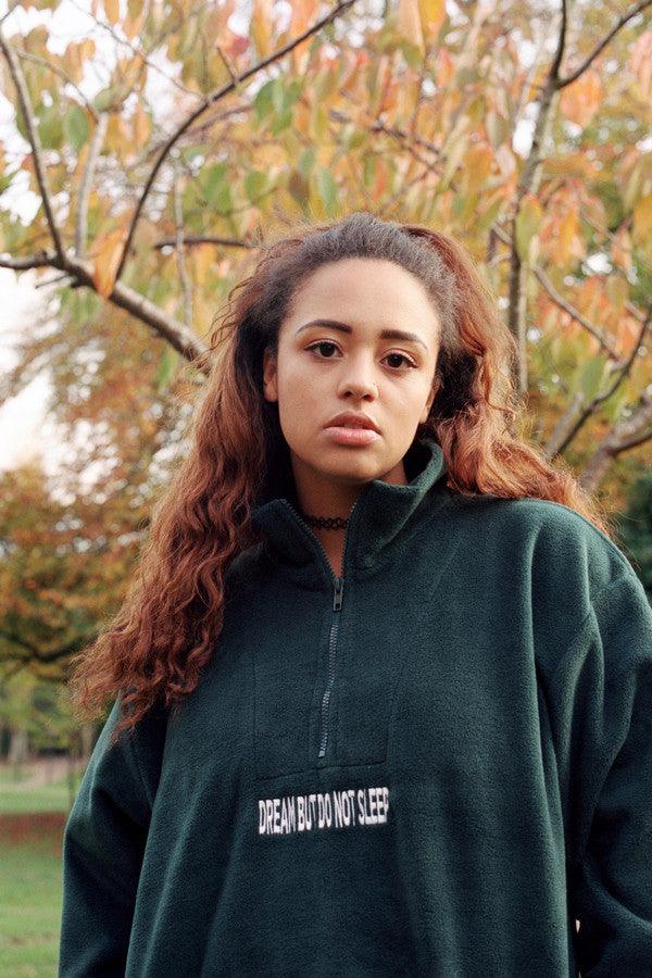 Hoodie in Ash Grey With DBNDNS Logo Print