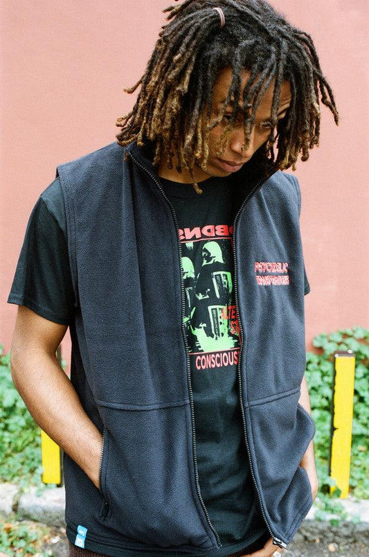 14 Zip Sweatshirt in Heather Gray DBDNS Beyond The Veil Of Time Print