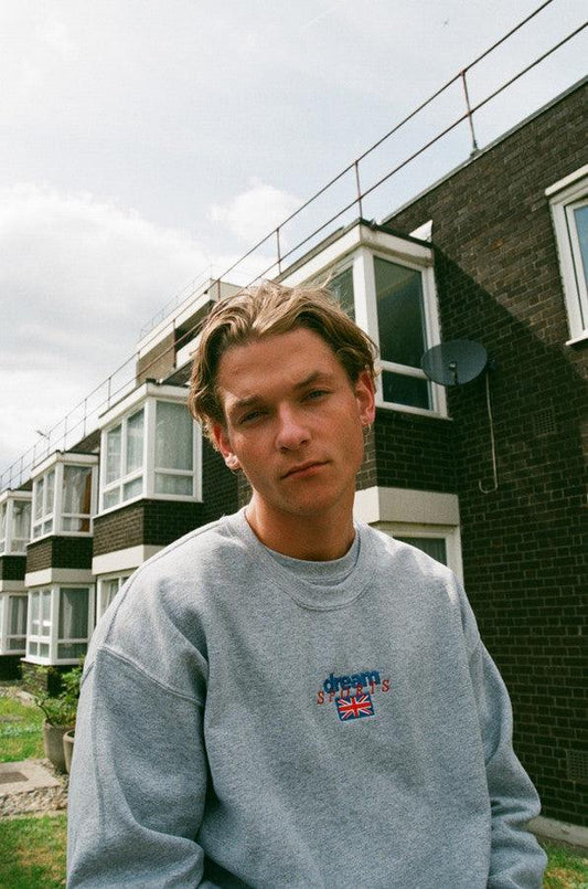 Short Sleeved T-shirt in Natural Cotton with Cursive Logo Print