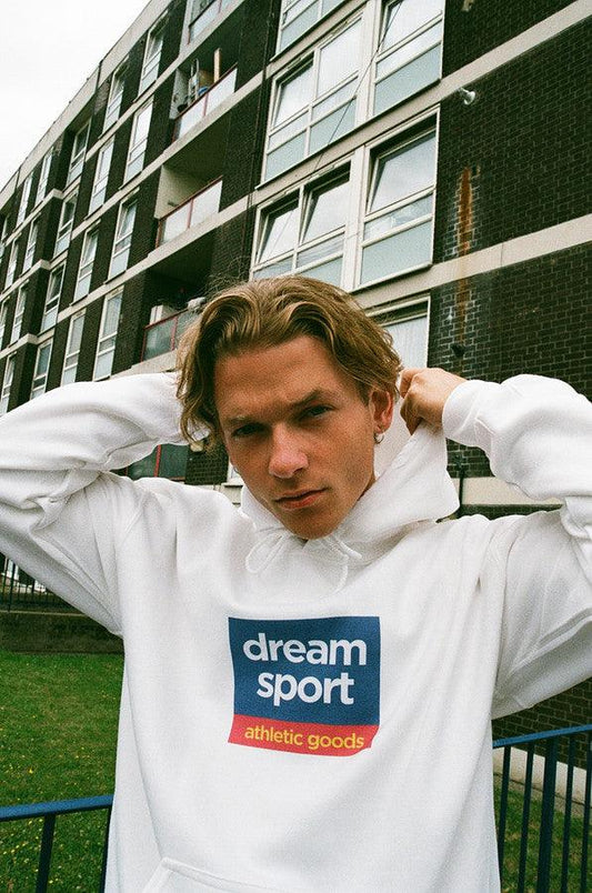 Hoodie in Sand with Dream Sports Tonal Logo Embroidery