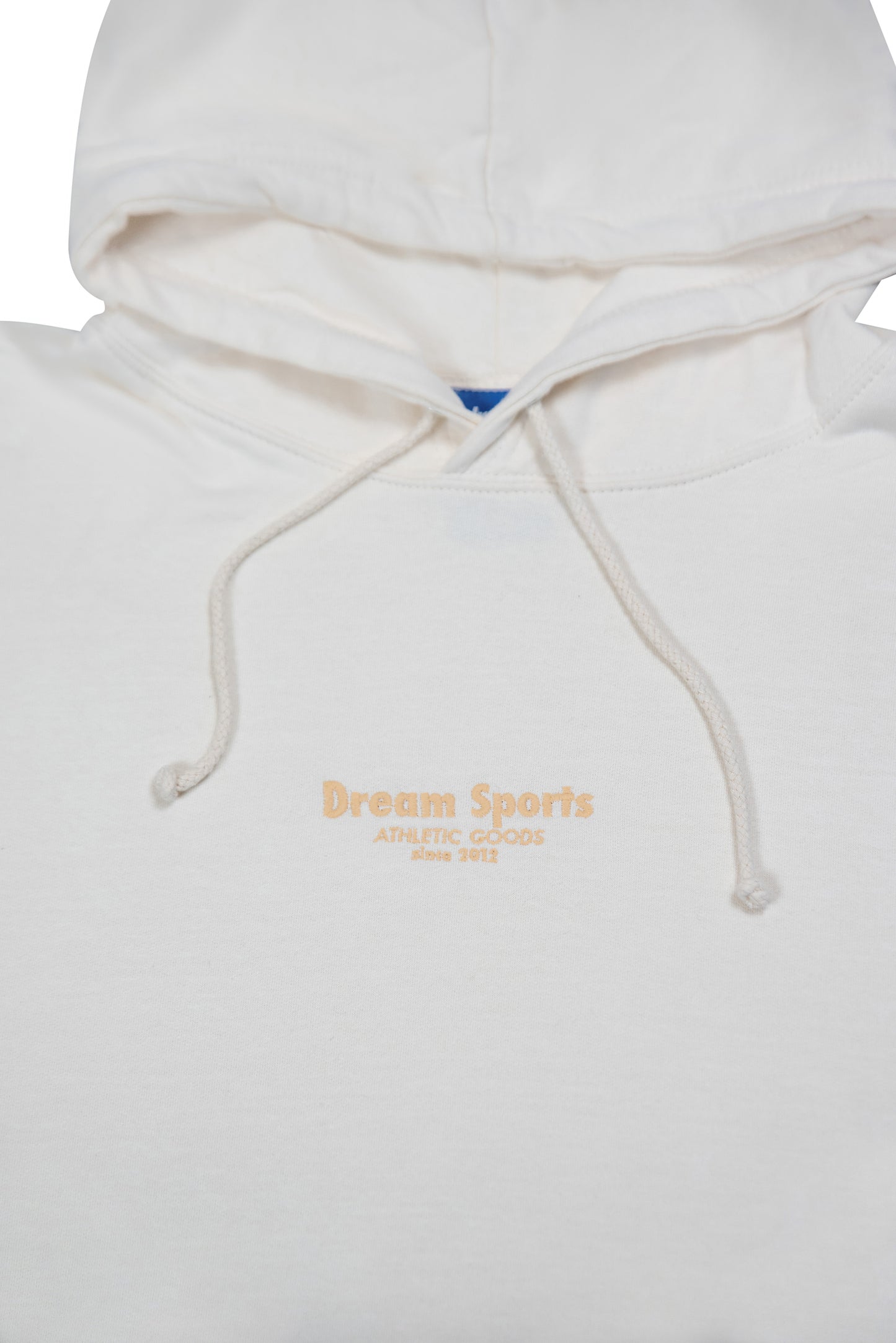 Hoodie in Vanilla with Dream Sports Tonal Logo Embroidery