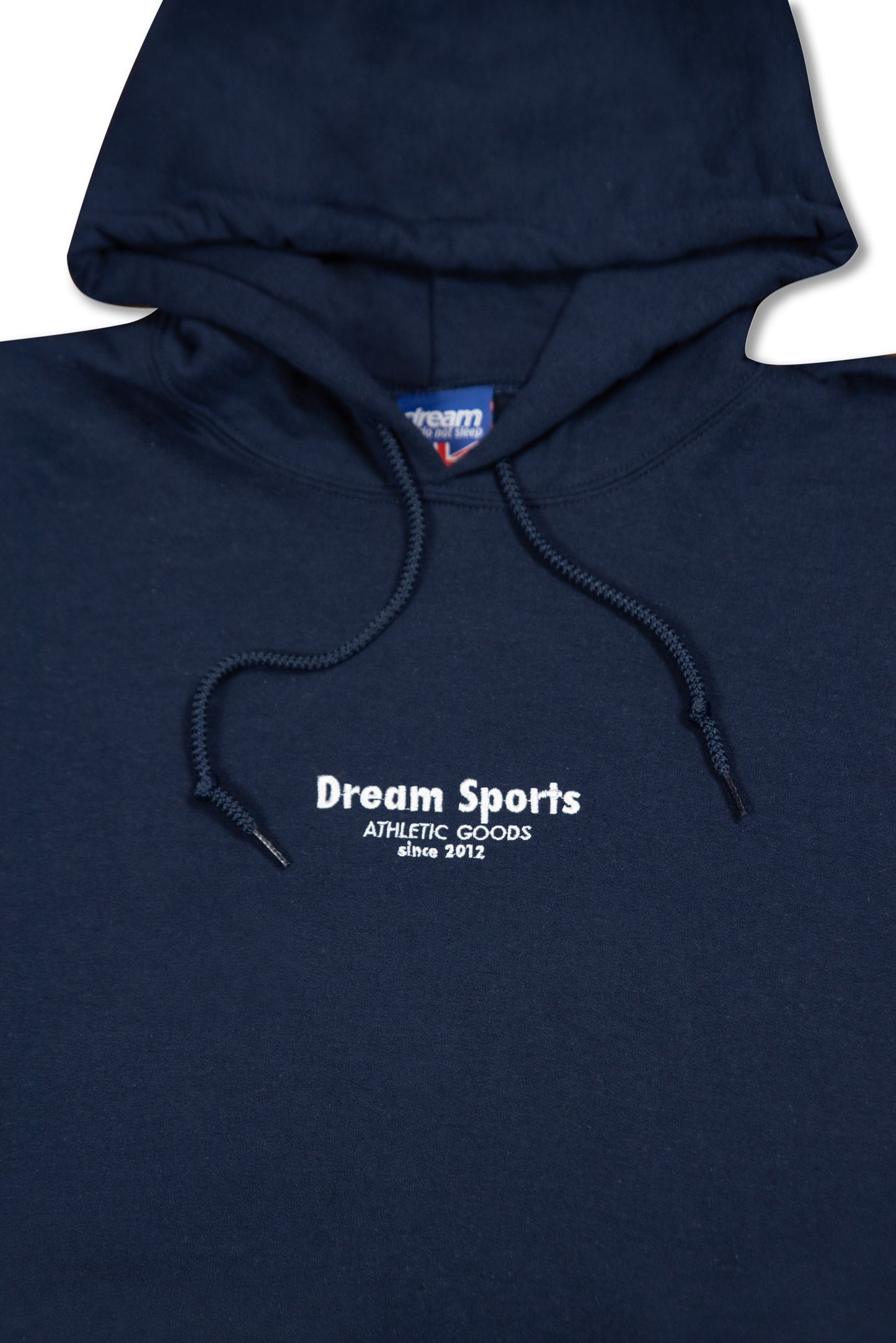 Hoodie in Navy with Dream Sports Tonal Logo Embroidery