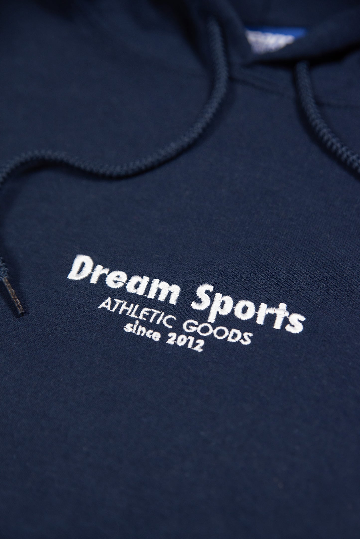 Hoodie in Navy with Dream Sports Tonal Logo Embroidery