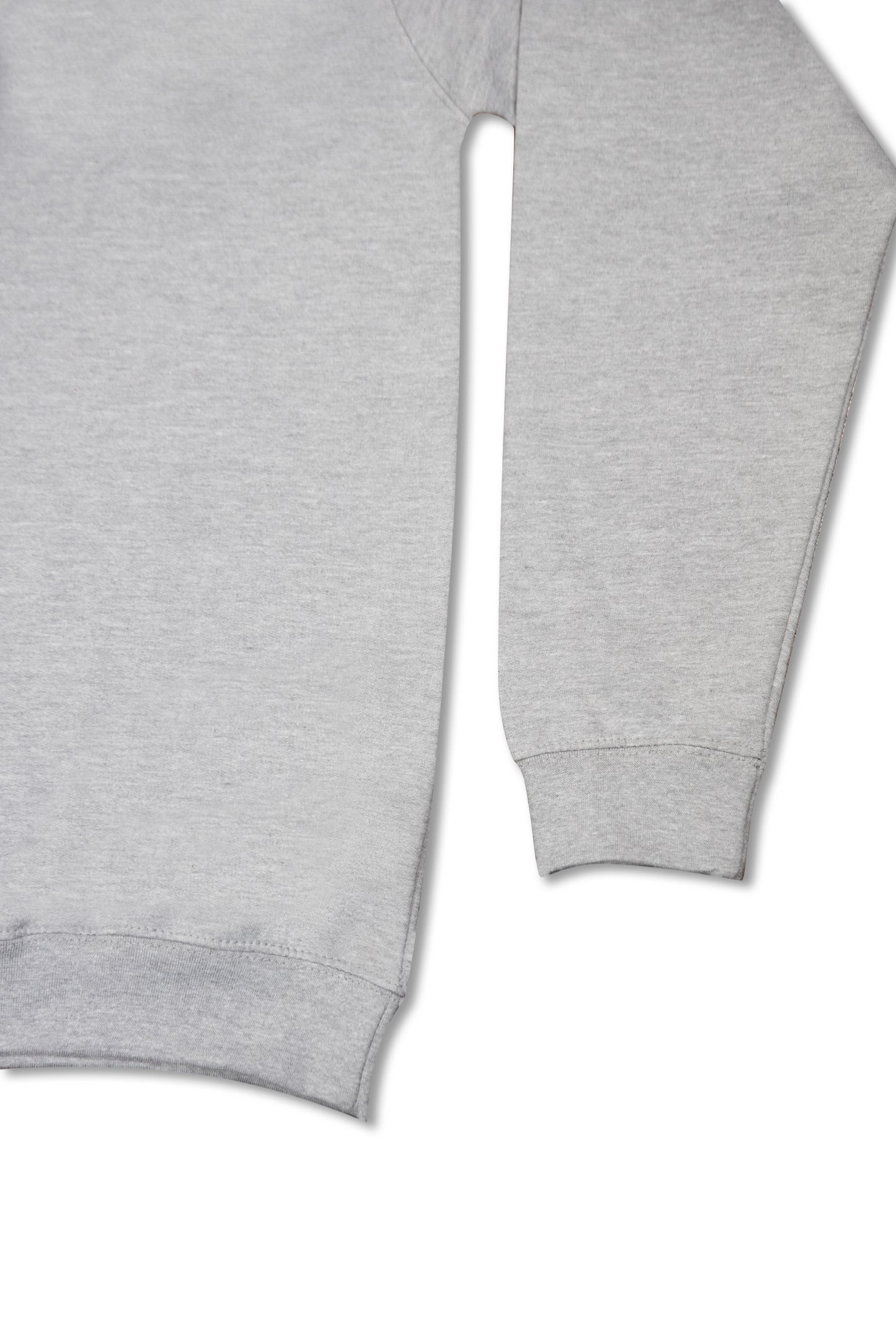 1/4 Zip Sweatshirt in Heather Grey with Dream Sports Tonal Logo Embroidery